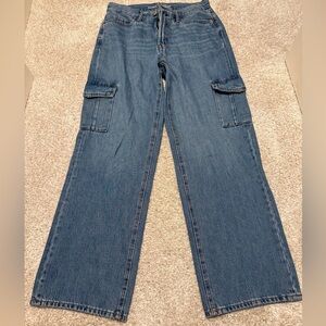 Old Navy Light Blue Wide Leg Jeans
